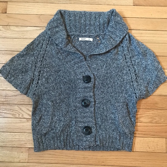 Short Sleeve Sweater Button Down Cardigan - Picture 1 of 4